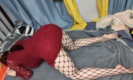 【肥婆预警】红色连衣包臀裙，成熟性感大姐姐-陈好+168H