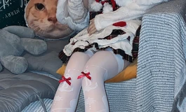 南溪妹妹的圣诞节预热，最后有小烧烧反差