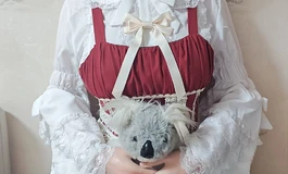 四公主的红色lolita大裙子