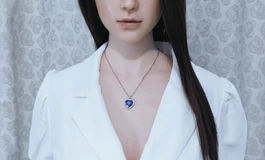 白色西装裙女子，圣洁之美