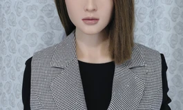 格子拼色裙女子，书香世家，气质非凡